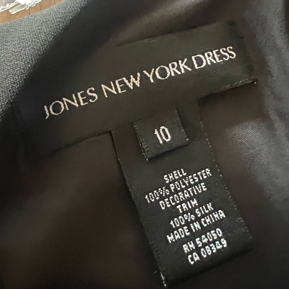 Jones New York Women's Dress Midi, Black Size‎ 10 exclusive Asymmetric Hem - Picture 11 of 12